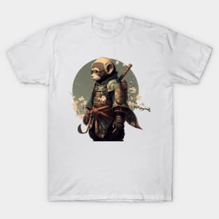 Cute Monkey Warrior T-Shirt